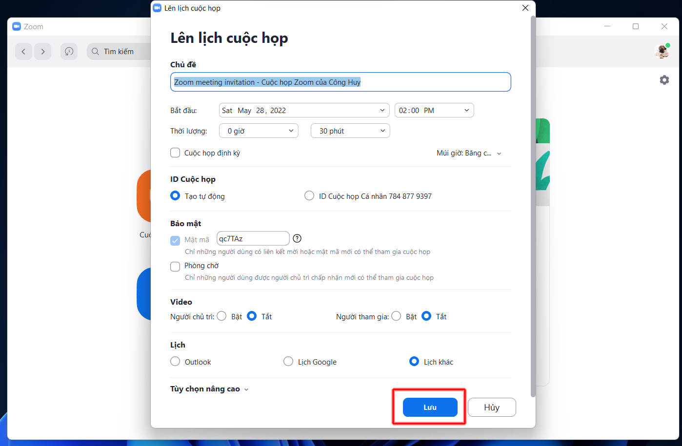 Cách lấy đường link trên Zoom 3 Cách lấy đường link trên Zoom 3