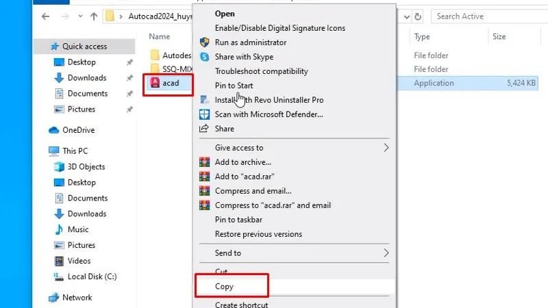 AutoCad 2024 tích hợp tính năng máy học (machine learning) 16 Copy file acad như hình