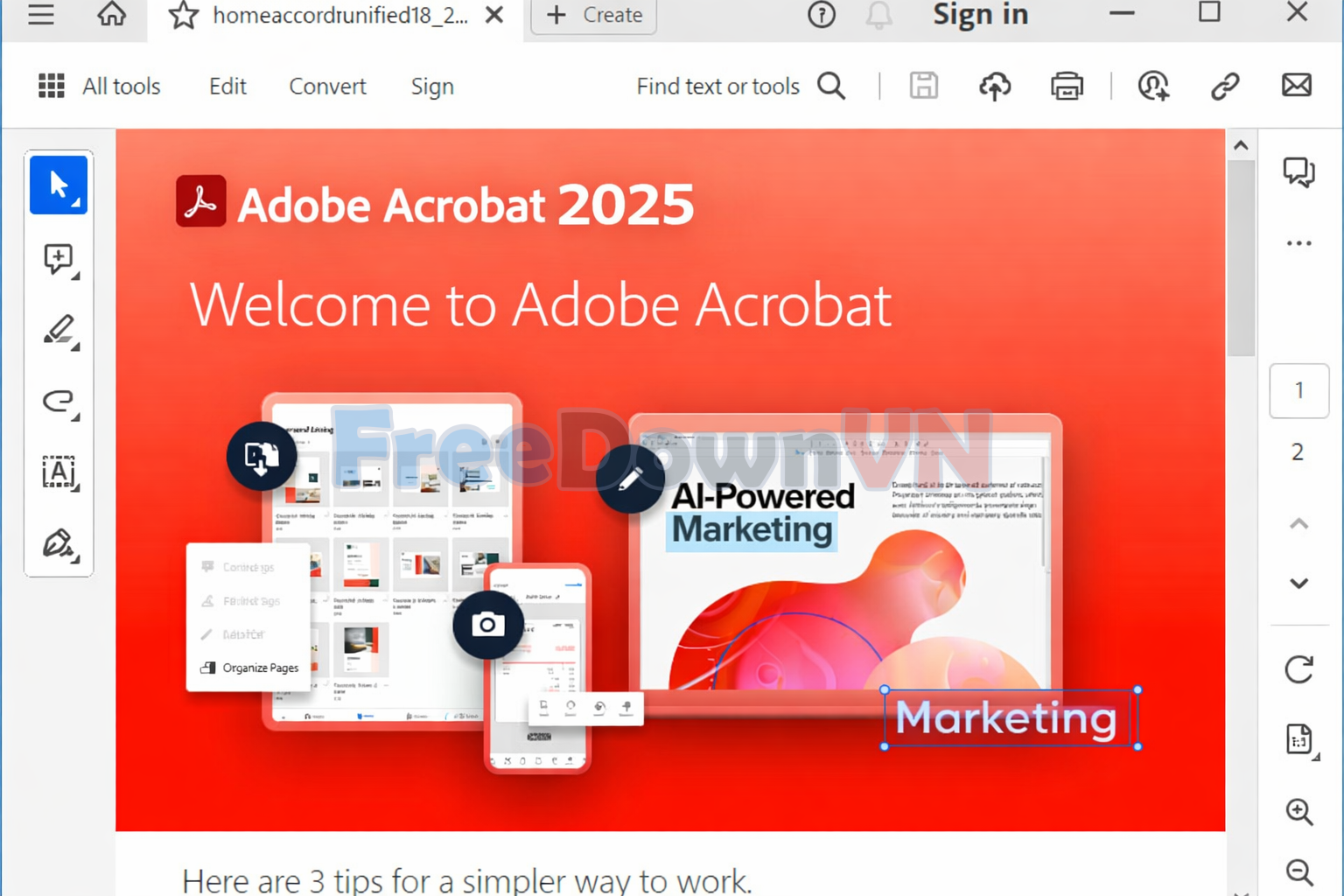 cài đặt Adobe Acrobat DC Pro 2025