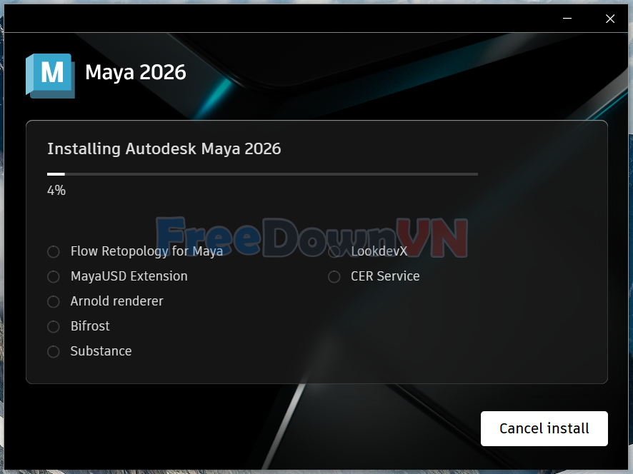 cài đặt Maya 2026